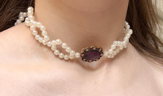 Baroque Pearl Amulet Choker